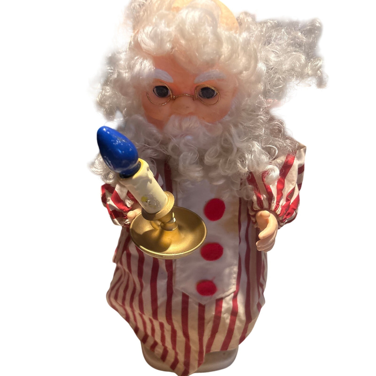 MOTRIX INDUSTRIES LTD. Christmas Santa Figurine Holiday Decor Vintage, Red & White, Lighted, 1992