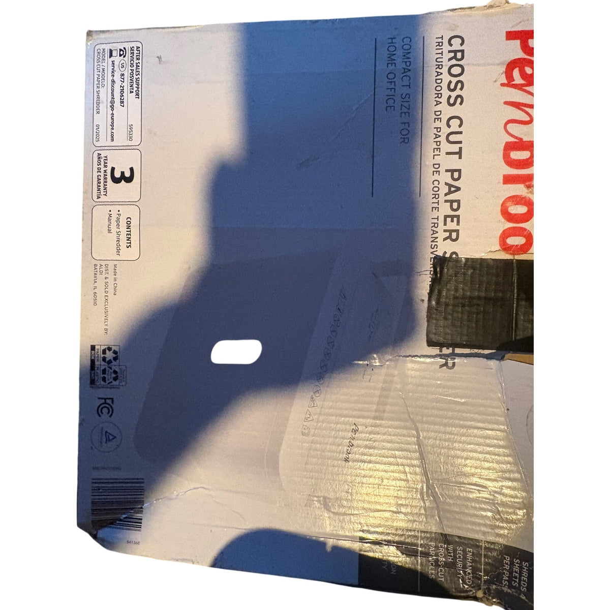 Penbrook Cross Cut Paper Shredder Office Equipment