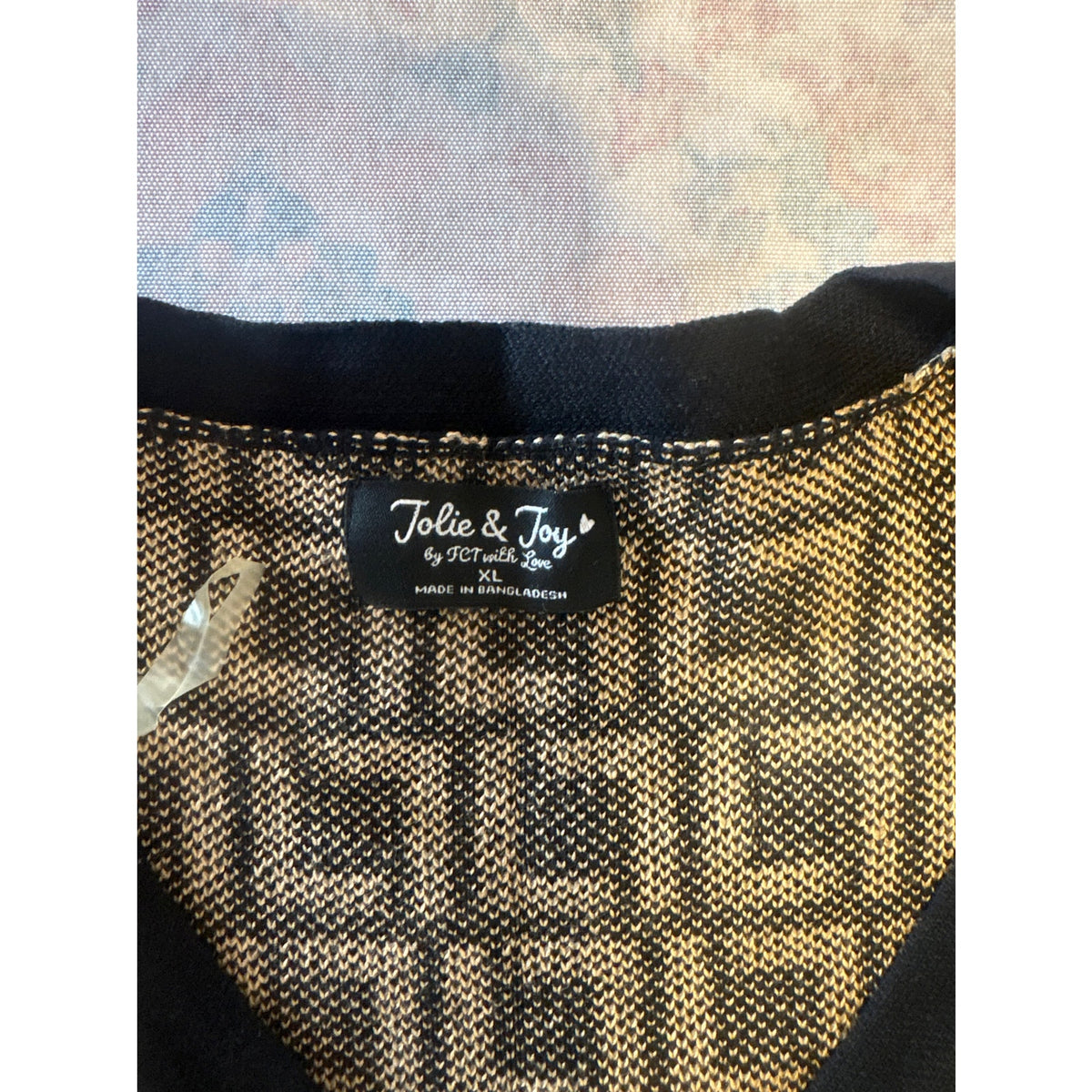 Jolie & Joy Fendi Monogram Knit Dress Women's XL Black Tan Casual