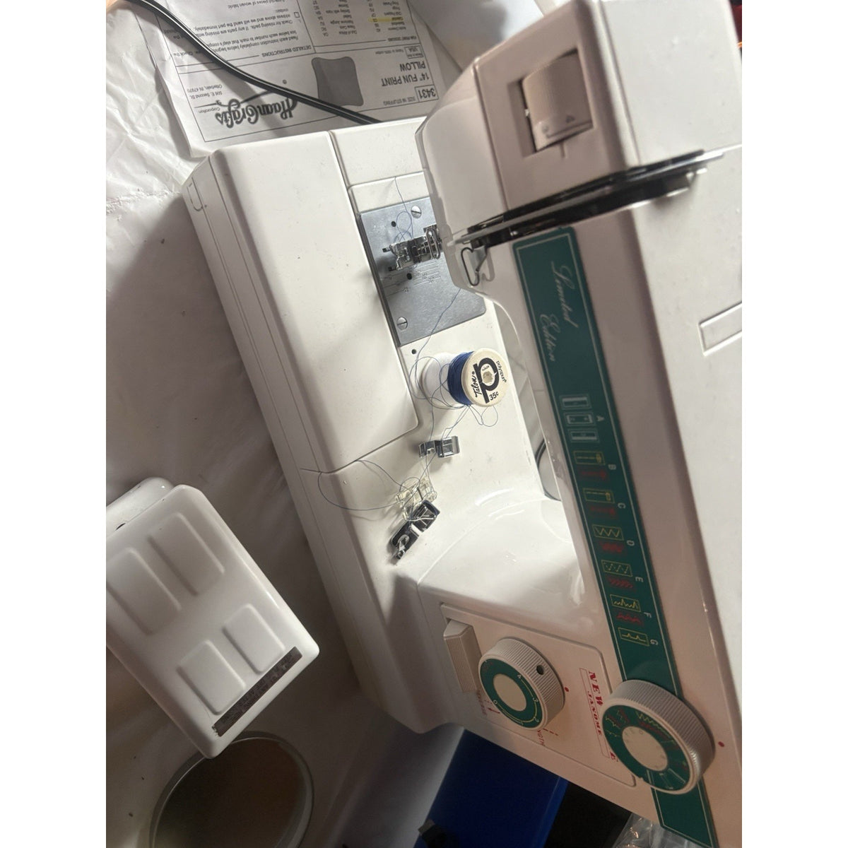 New Home Janome Model 108 Limited Edition Sewing Machine Tested Working w/ Box