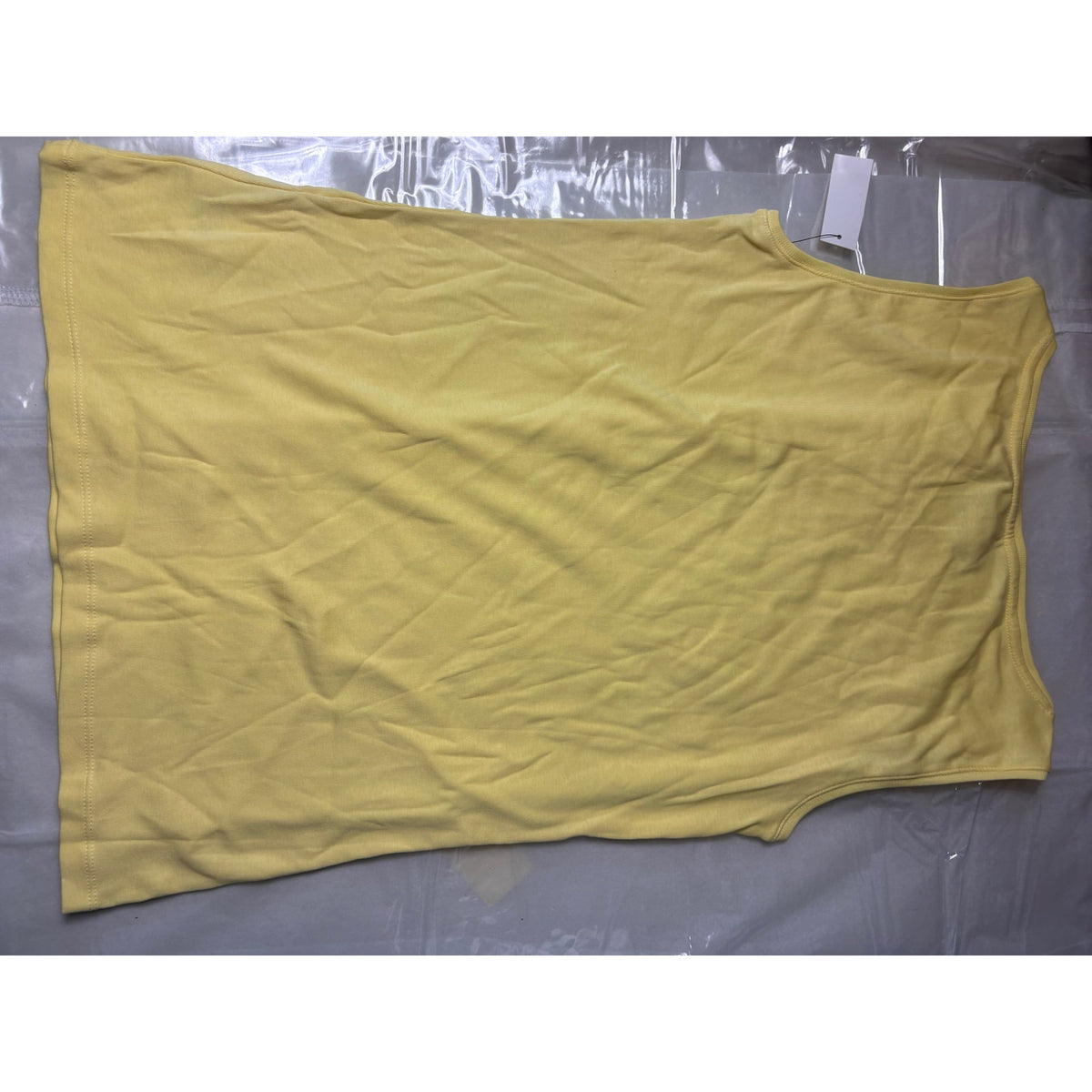 Talbots The Talbots Tee Women's Tank Top S Yellow White