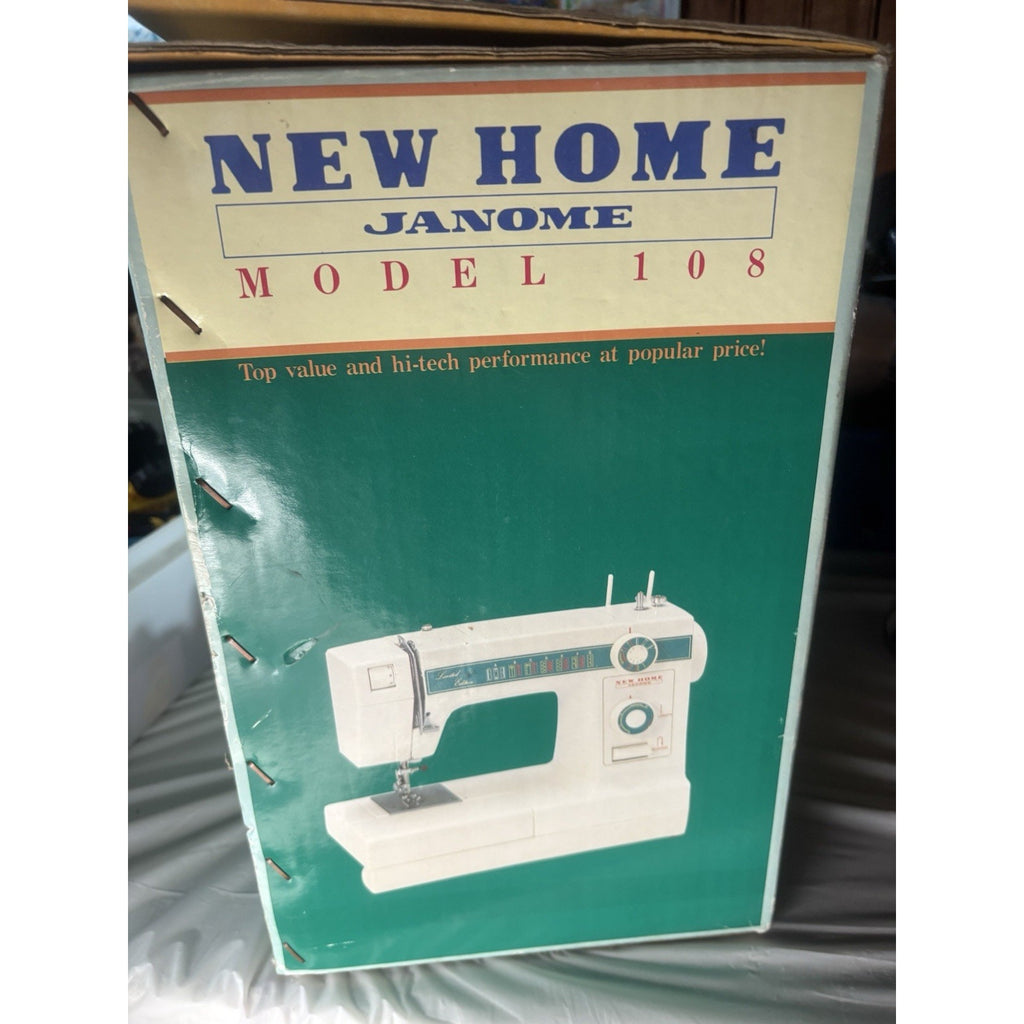 New Home Janome Model 108 Limited Edition Sewing Machine Tested Working w/ Box