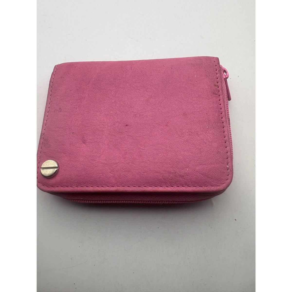 BUXTON Women's Zip-Around Wallet Leather Pink MultiColor Accessories