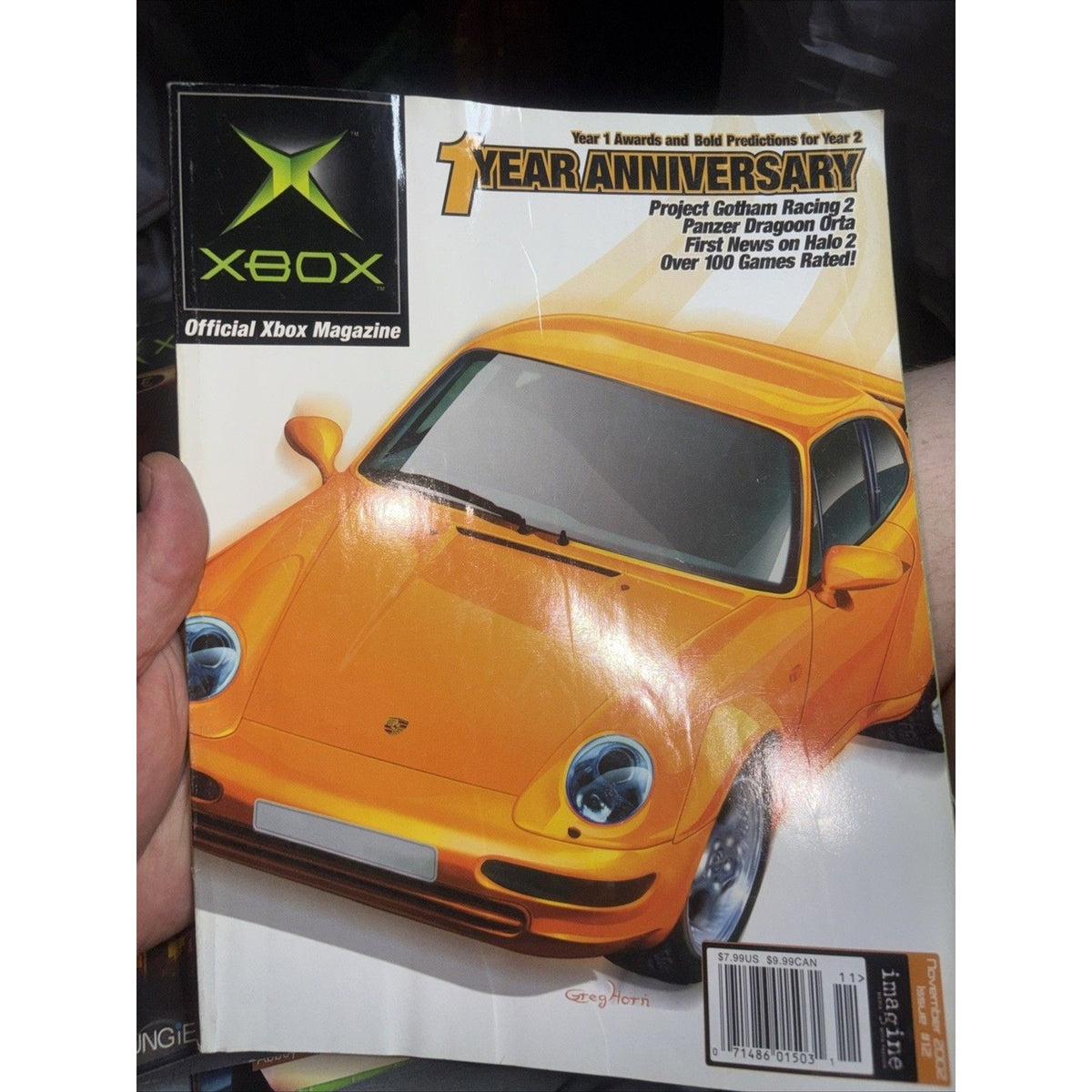 XBOX Magazine November 2002 - 1 Year Anniversary - Project Gotham Racing 2