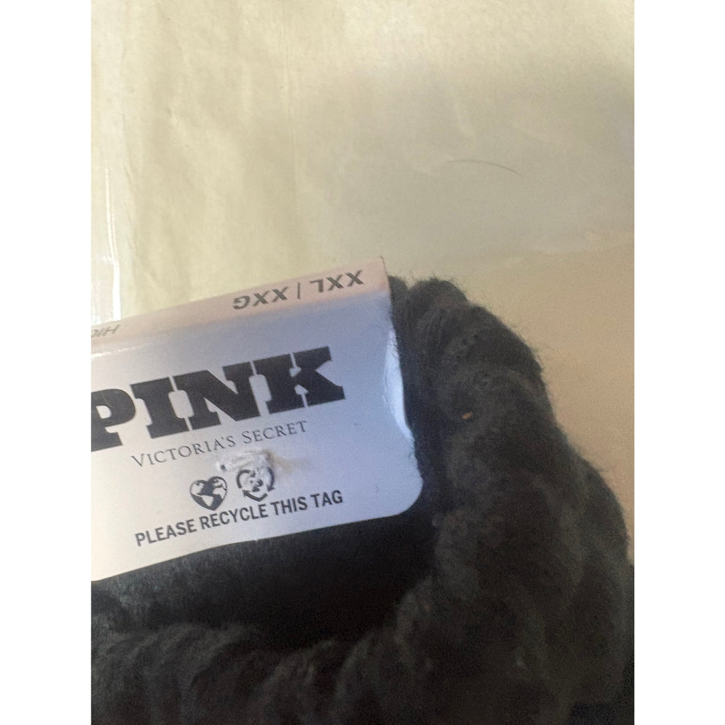 PINK Women's Classic Short Shorts Athletic Casual Fleece XXL Black