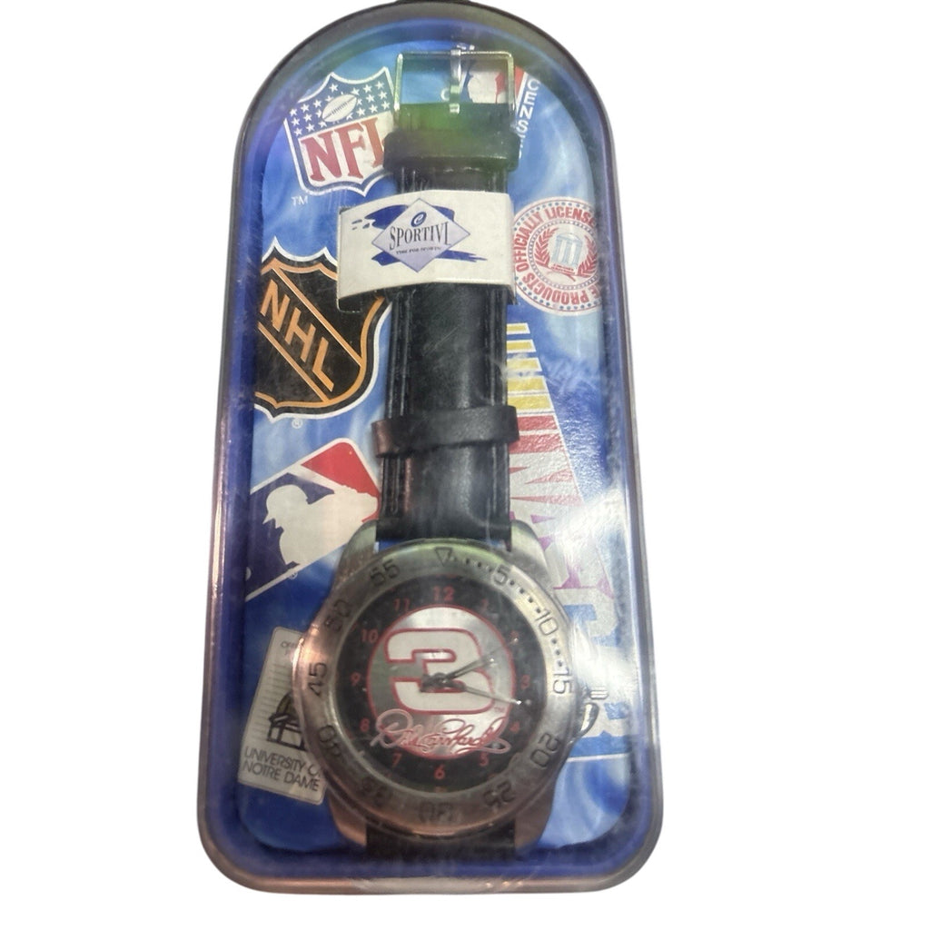 Dale Earnhardt #3 Sportivi NASCAR Officially Licensed Souvenir Wristwatch NIB