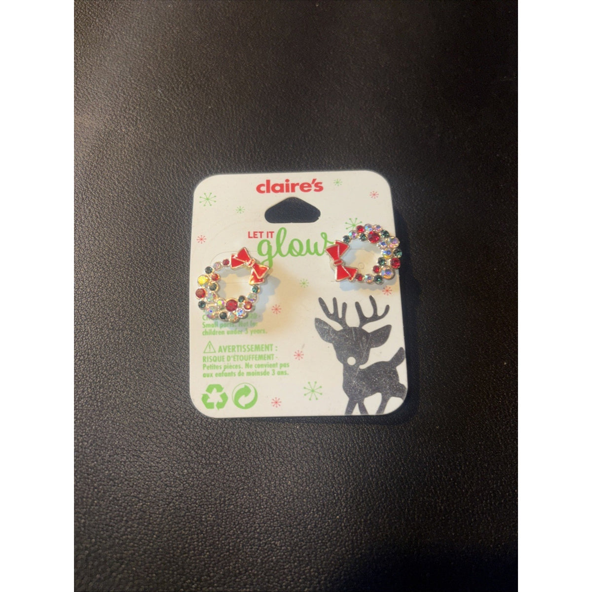 Claire’s Let It Glow Christmas Earrings