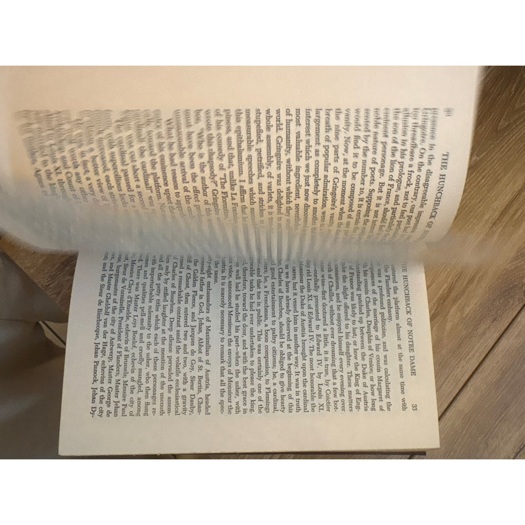 Victor Hugo The Hunchback of Notre Dame Hardcover Book Vintage 1948