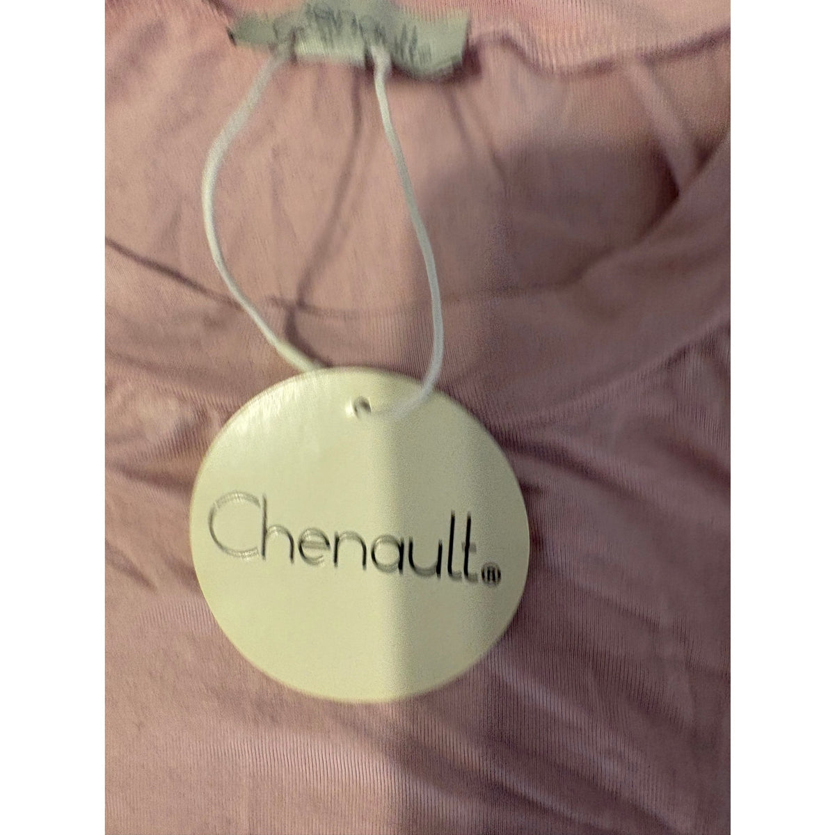Chenault Women's Pink Tulle Ruffle Sleeve Top L