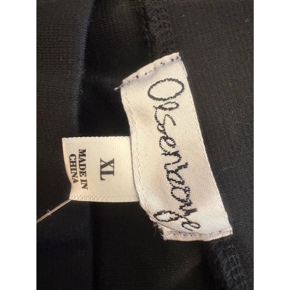 Olsenboye Women's Wide-Leg Casual Pants XL Black Black