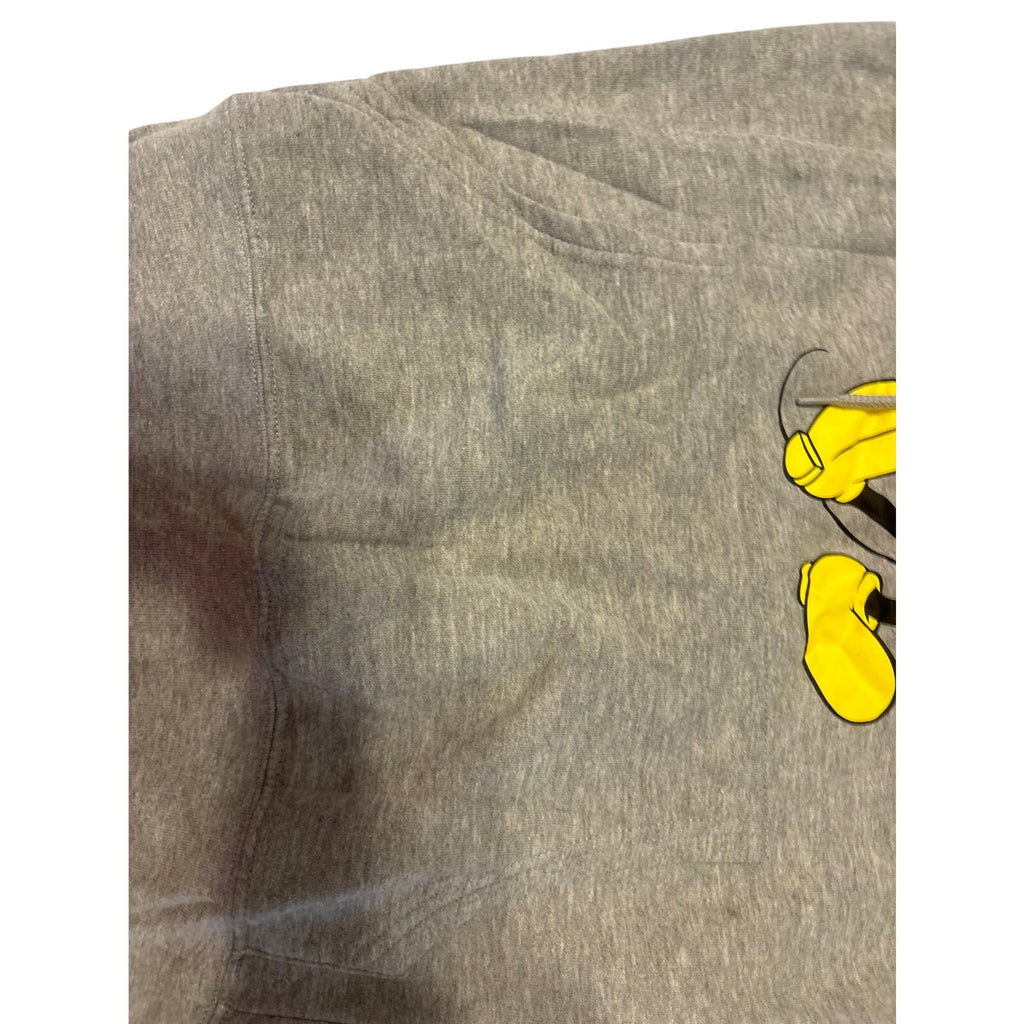 Disney Mickey Mouse Hoodie Unisex Grey Yellow XS