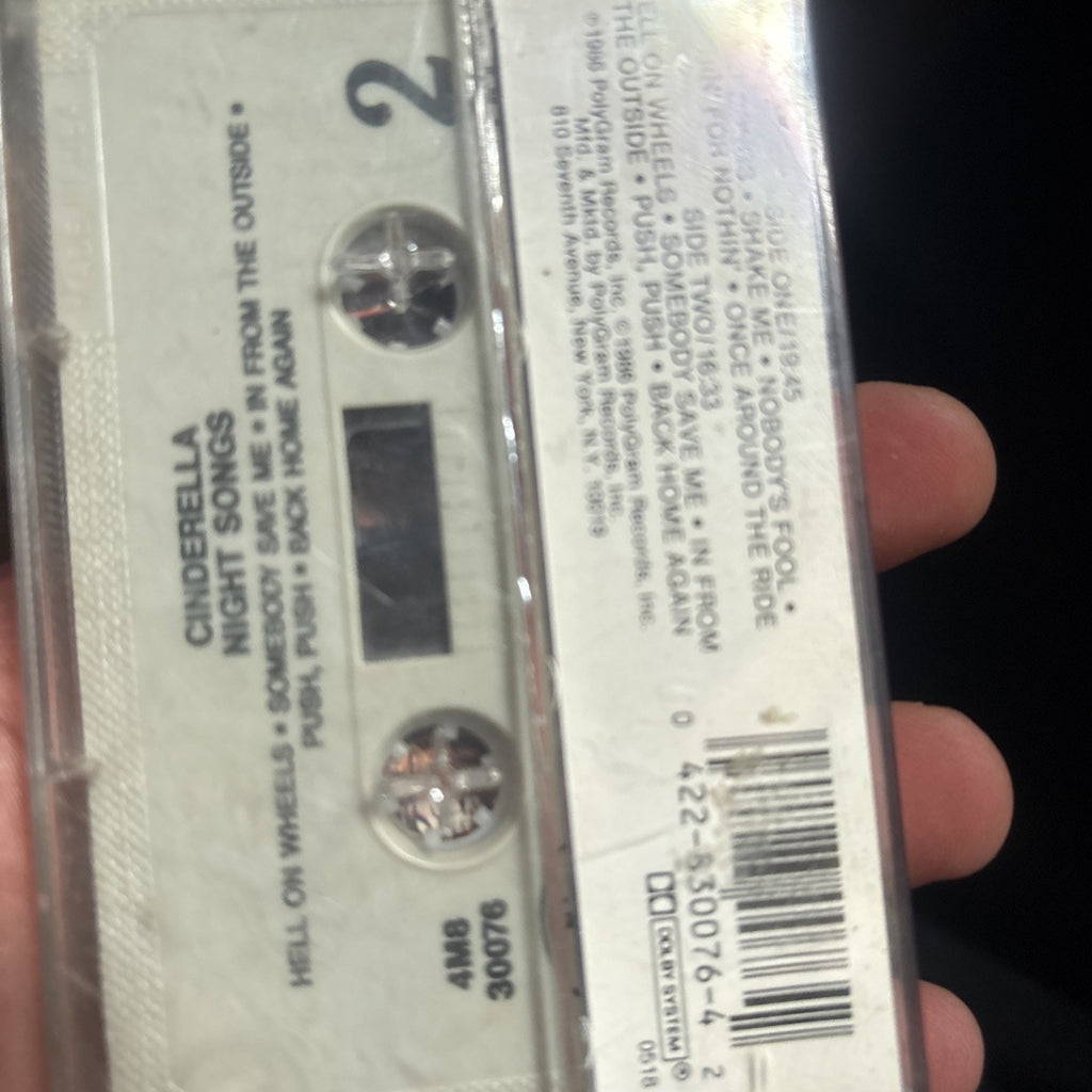 Night Songs by Cinderella (Cassette, 1990)