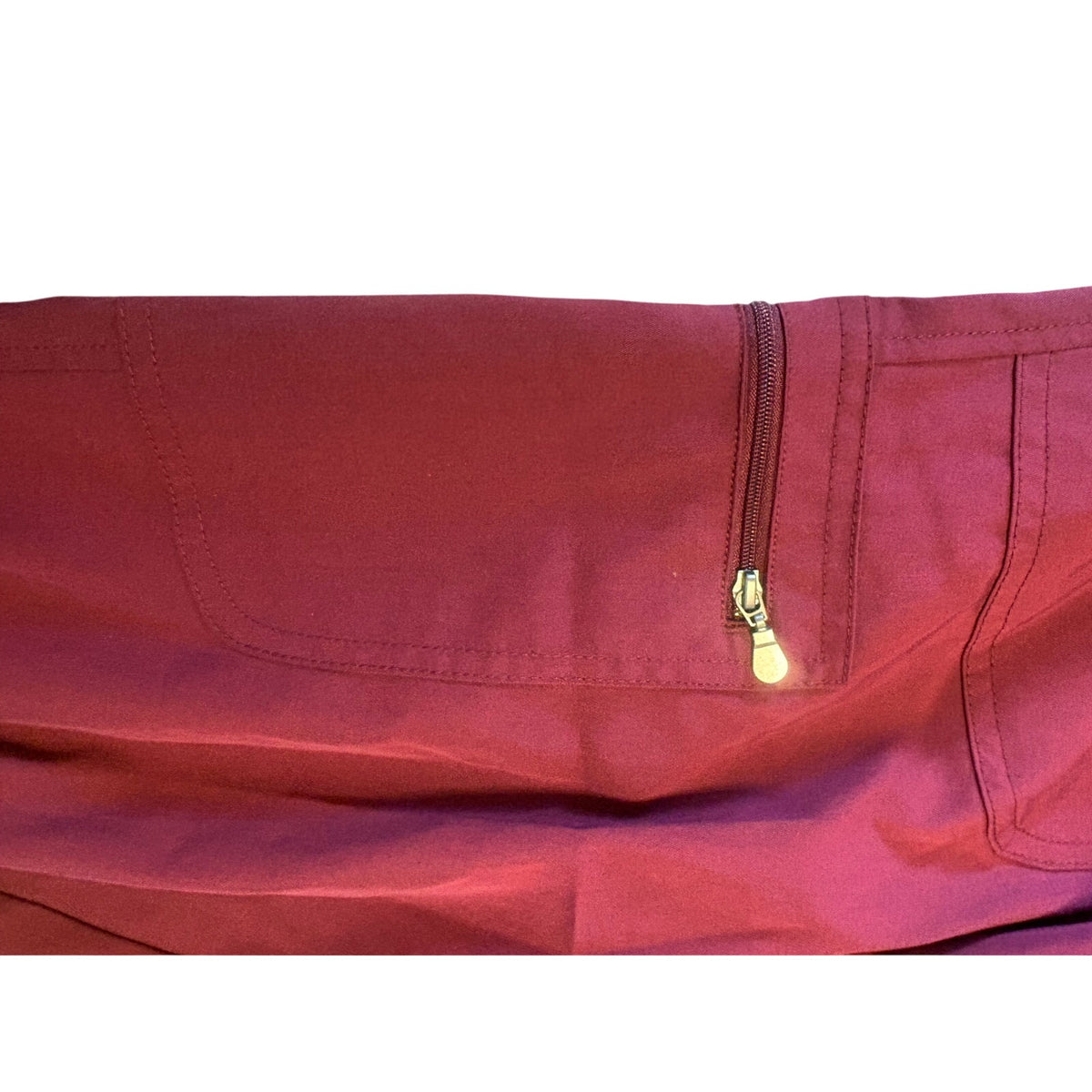 ADAR Scrub Pants Women XL Tall Athletic Utility Black/Red