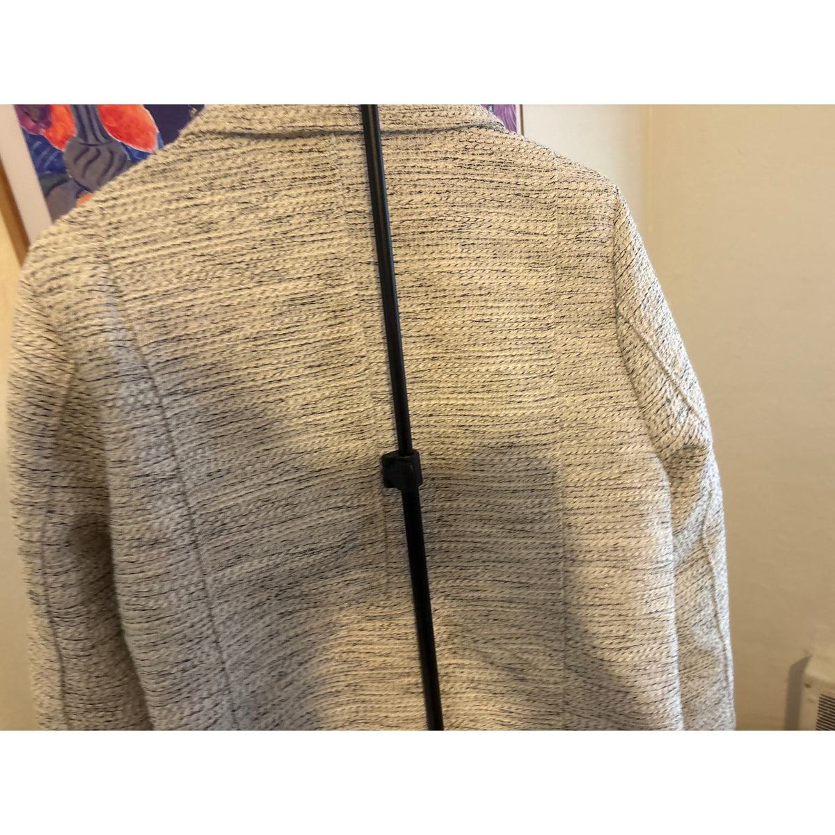 JACLYN SMITH Women’s Tweed Moto Jacket Black Cream
