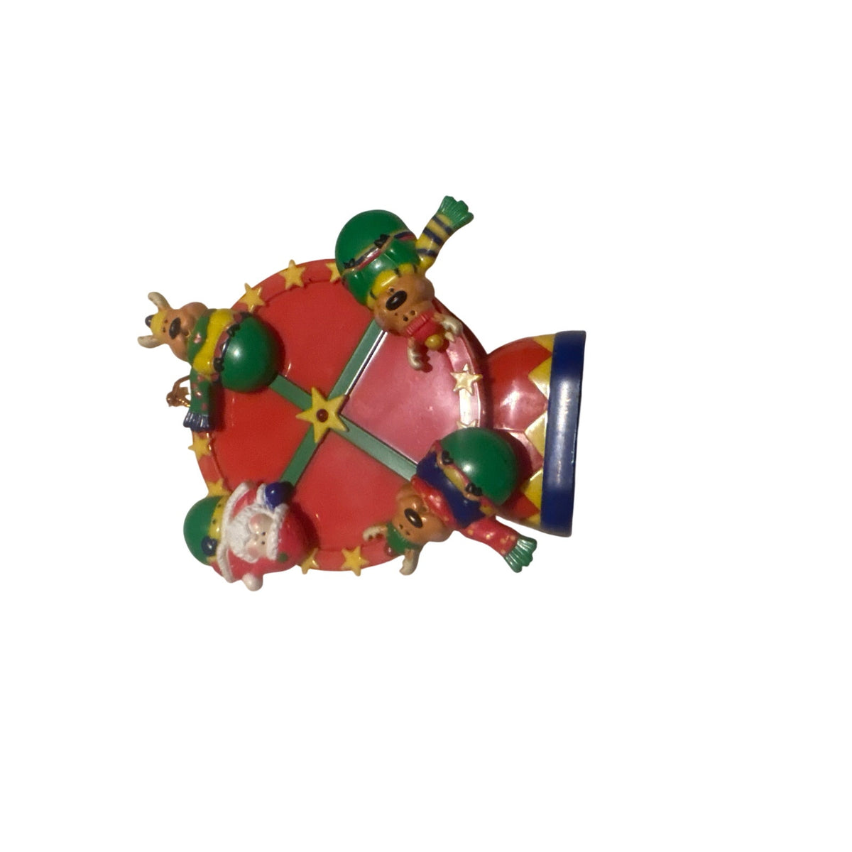 Plastic Christmas Ornament Toy, Colorful, Red and Blue, Festive Decor