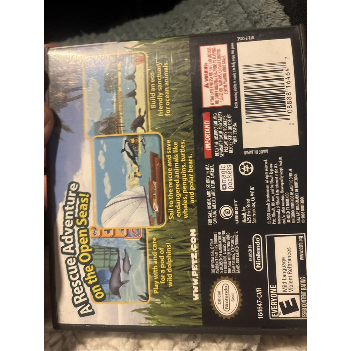Petz Rescue Ocean Patrol - Nintendo DS Complete Working Liek New