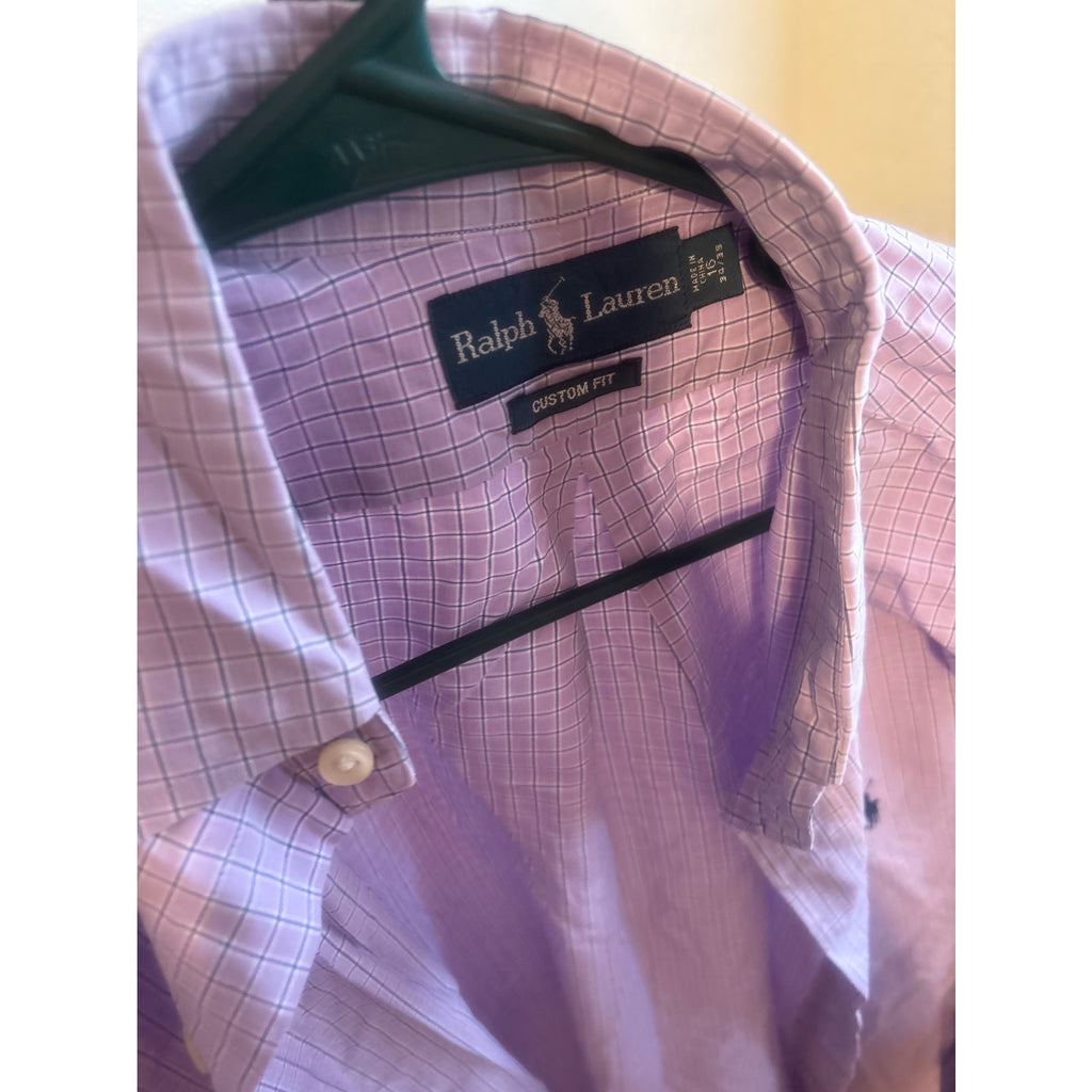 Ralph Lauren Men’s Custom Fit Plaid Button-Down Shirt