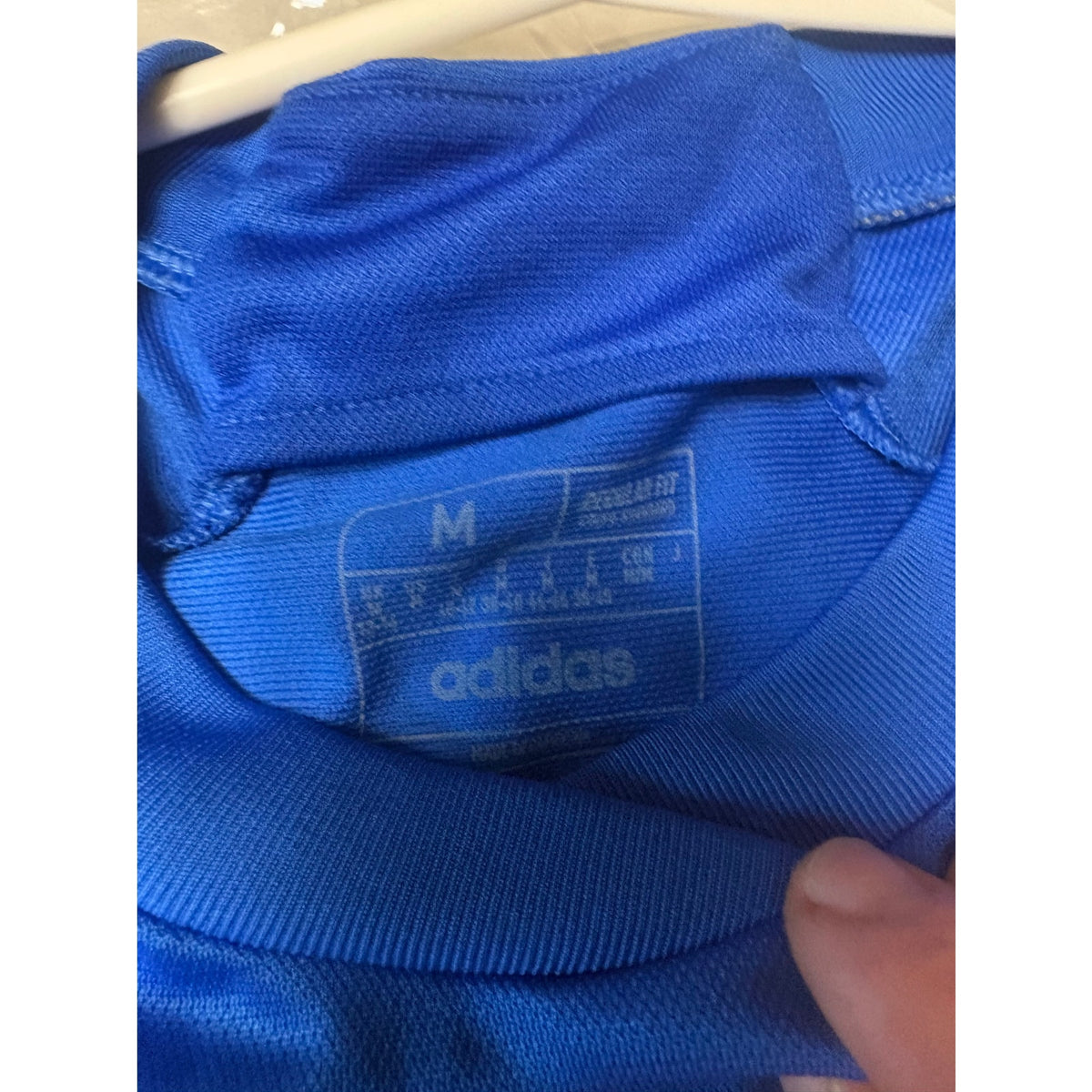Adidas Italia National Team Soccer Jersey Men's M Blue White Striped