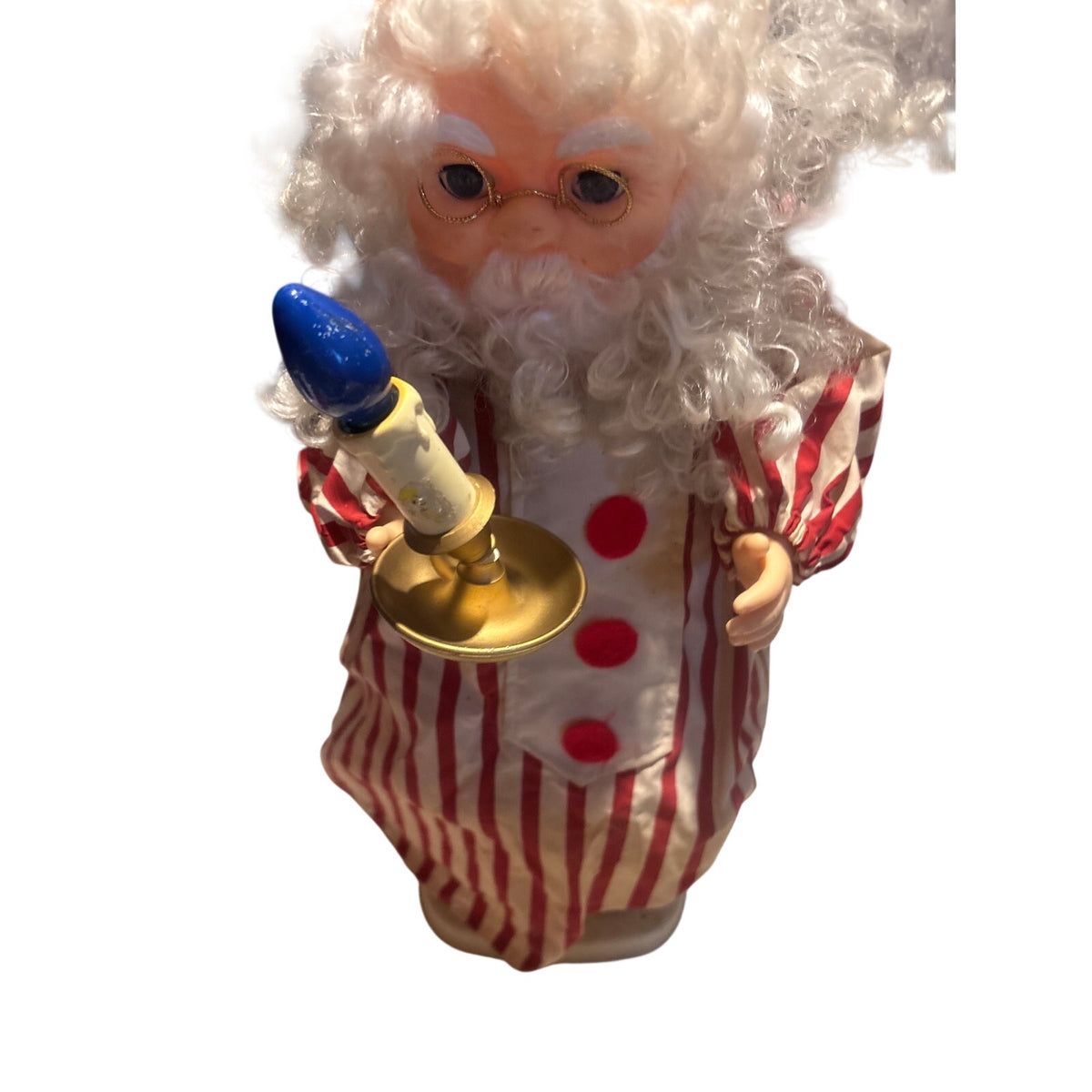MOTRIX INDUSTRIES LTD. Christmas Santa Figurine Holiday Decor Vintage, Red & White, Lighted, 1992