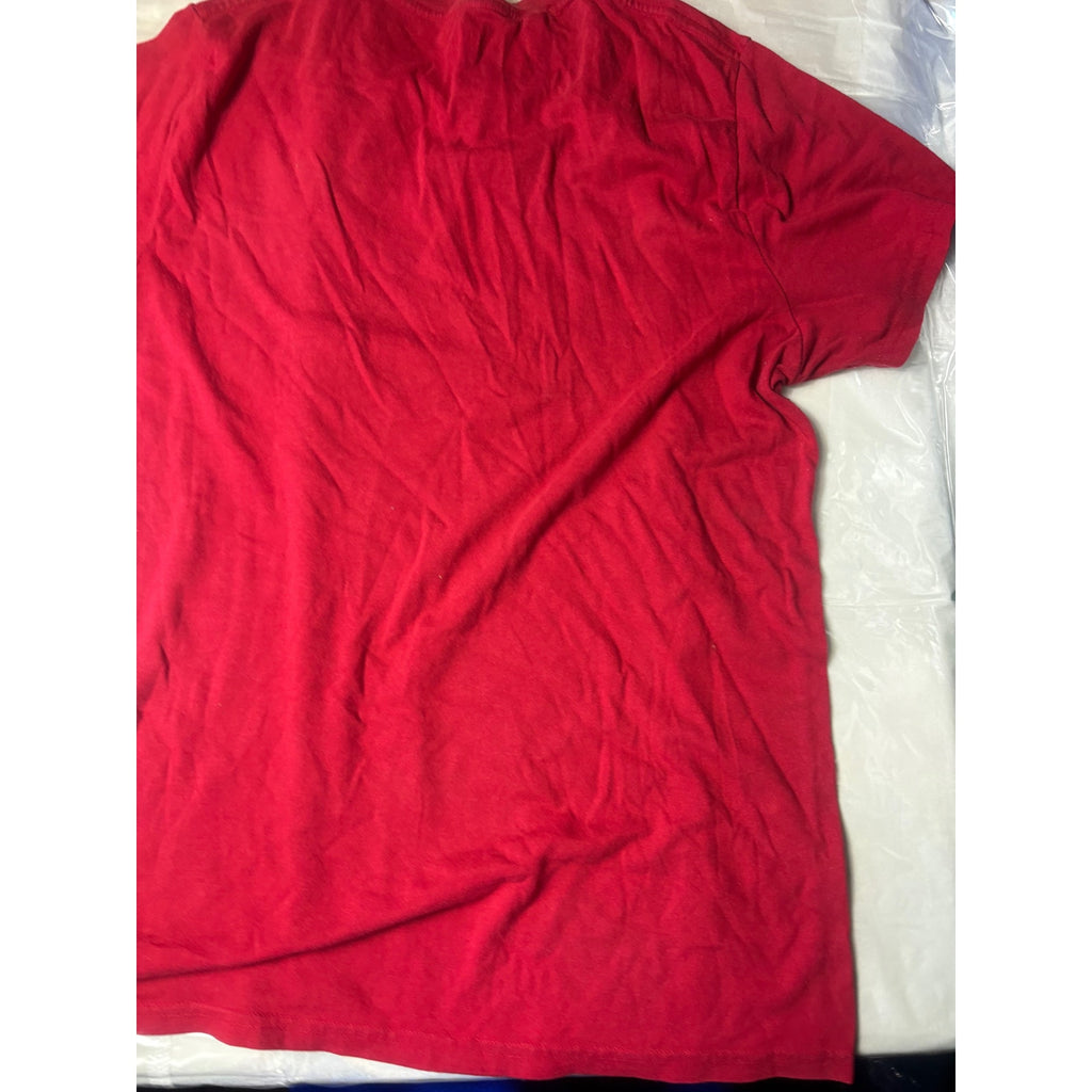 Hollister Rose Graphic Tee T-Shirt Unisex L Red White Casual