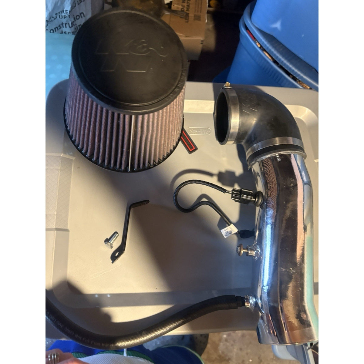 K&N Cold Air Intake 5.7 Includes New Sensor Lightly Used.