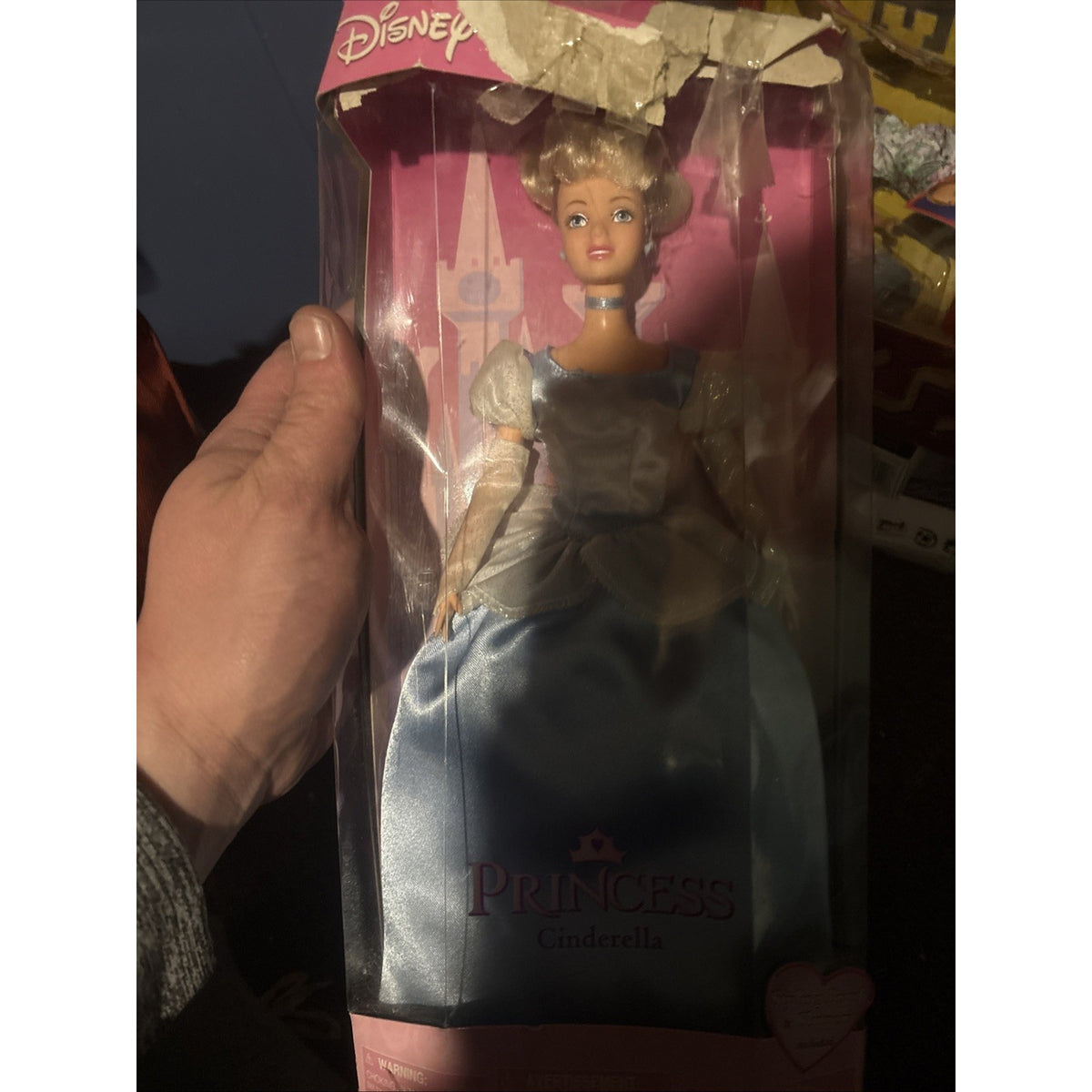 Vintage DISNEY STORE Exclusive PRINCESS CINDERELLA DOLL NIB - Beat Up Box