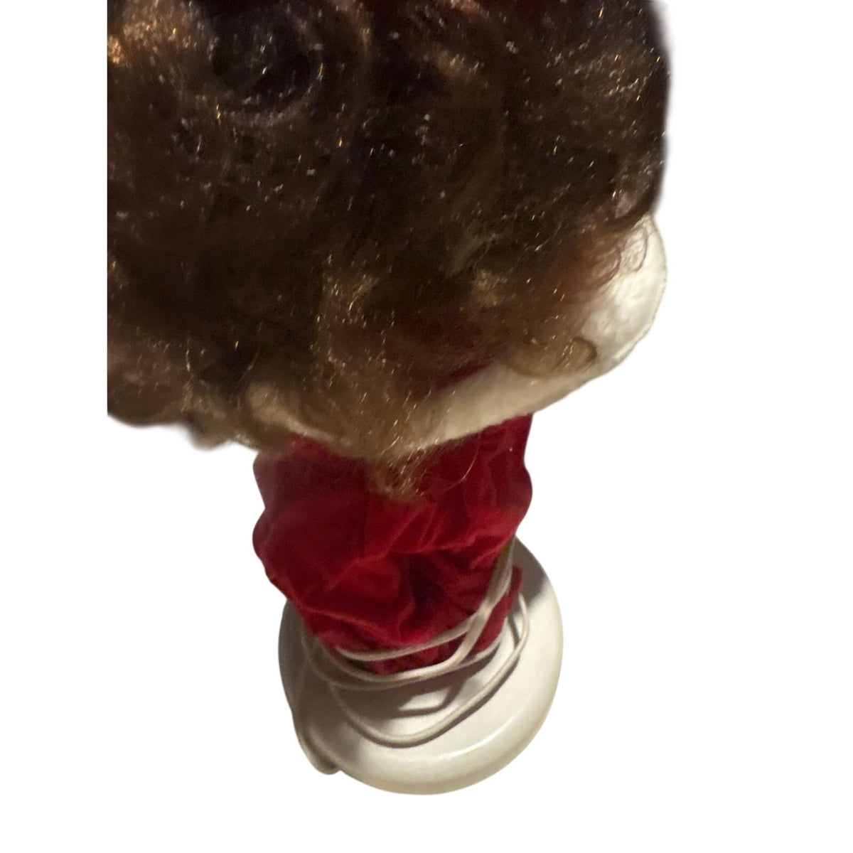 RENNOC ANIMATION Mrs Claus Christmas Decor, Light-up Figurine, Red & White