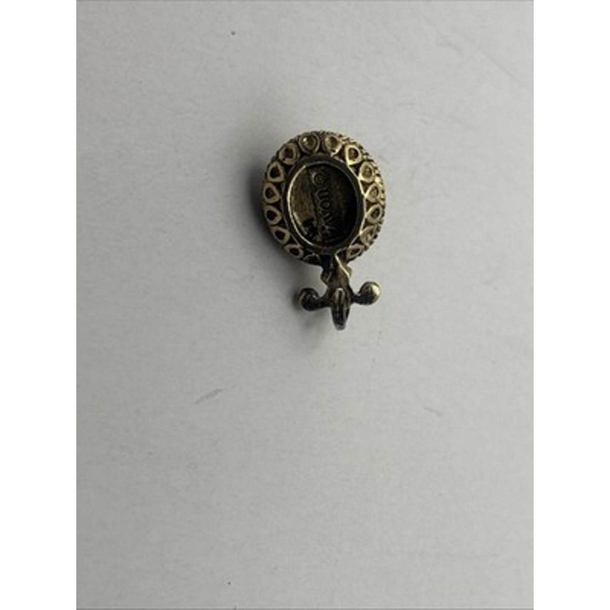 Vintage Signed AVON Gold Tone Cabochon Faux Pearl Pendant ONLY