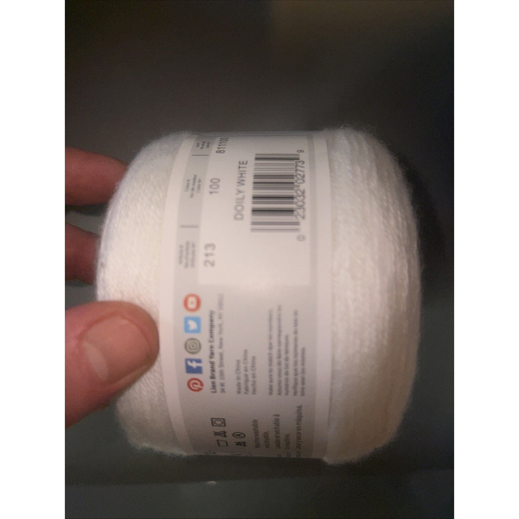 amazing lace doily white 1017 yd yarn