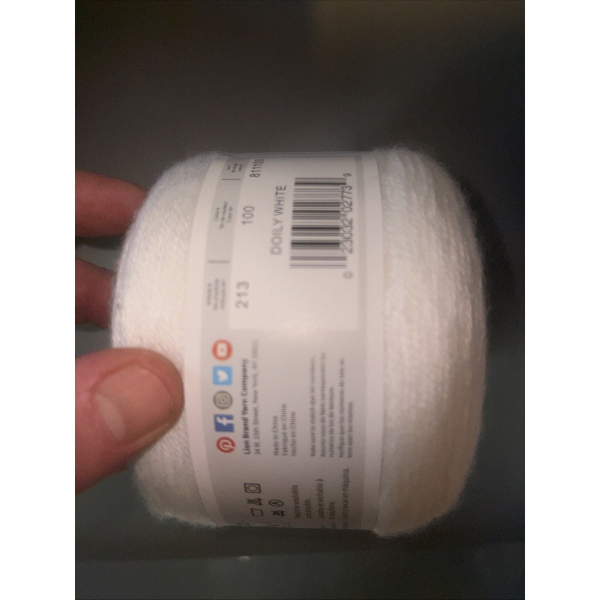 amazing lace doily white 1017 yd yarn