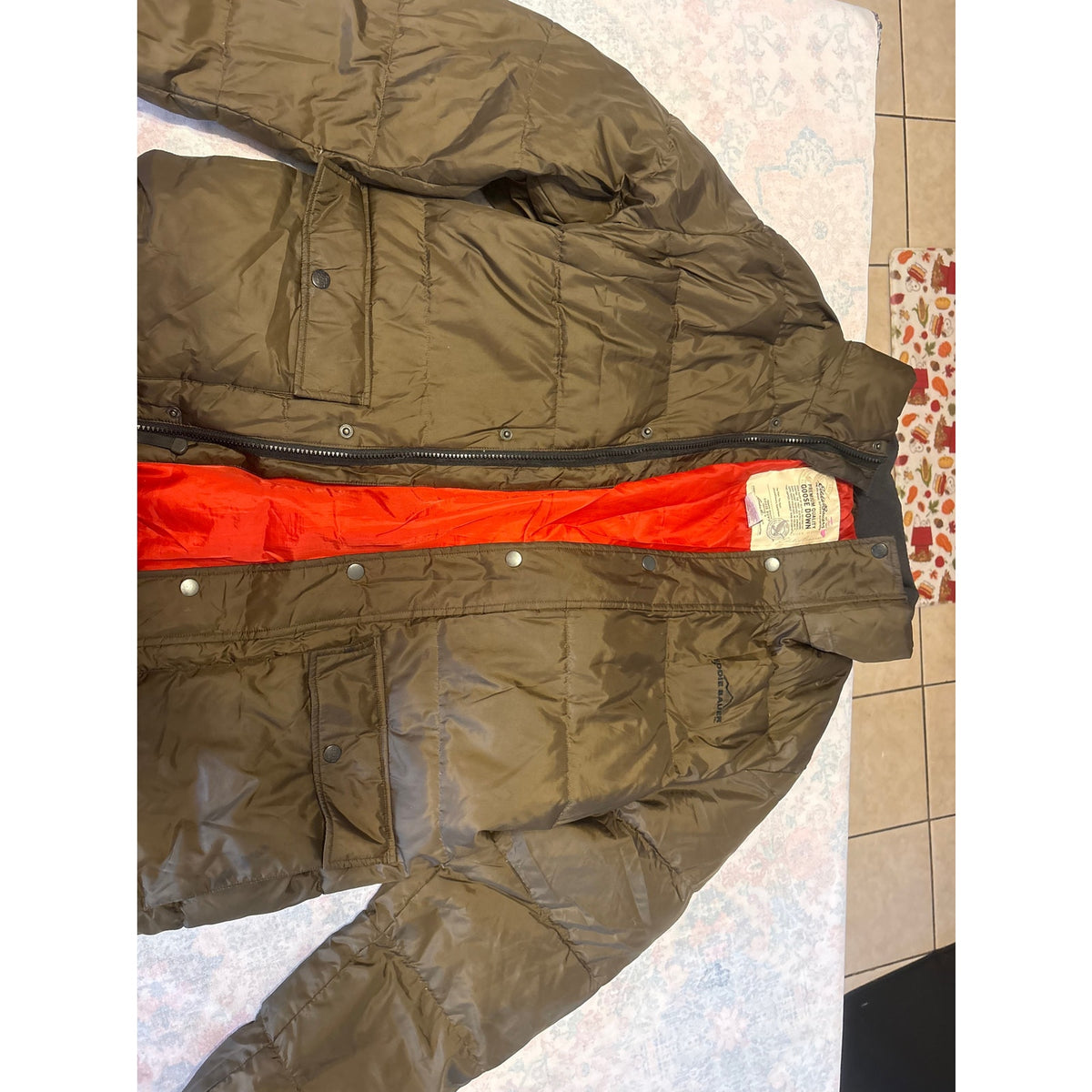 Eddie Bauer Goose Down Jacket Unisex M Outerwear