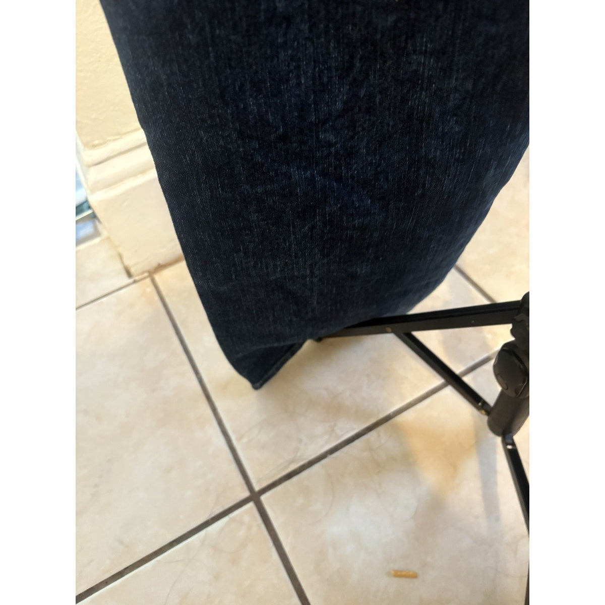 WT02 Moto Biker Jeans Men's Size 30x30 Blue Skinny Stretch Distressed Ribbed