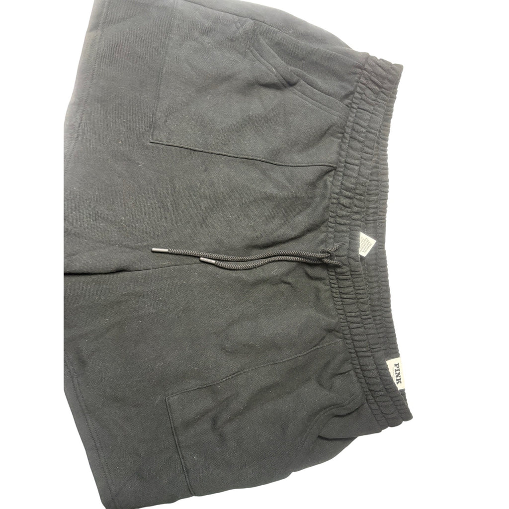 PINK Women's Classic Short Shorts Athletic Casual Fleece XXL Black