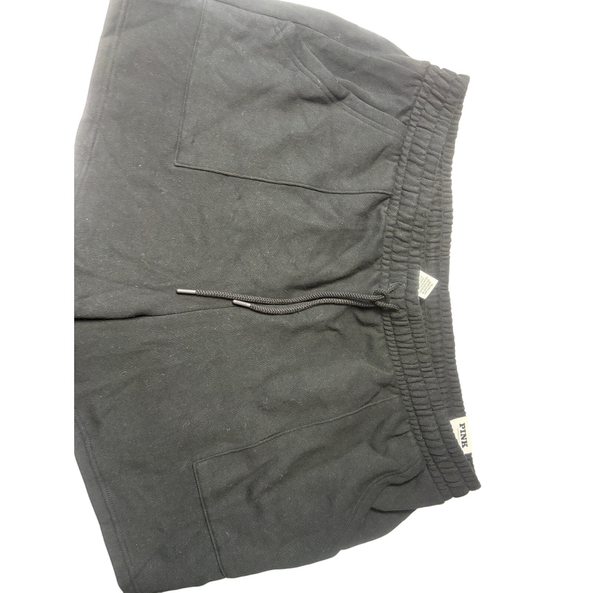 PINK Women's Classic Short Shorts Athletic Casual Fleece XXL Black