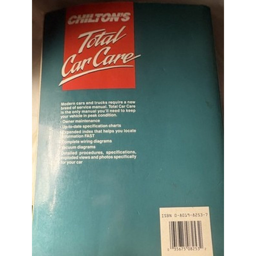 1989 1990 1991 1992 FORD MUSTANG REPAIR MANUAL CHILTON