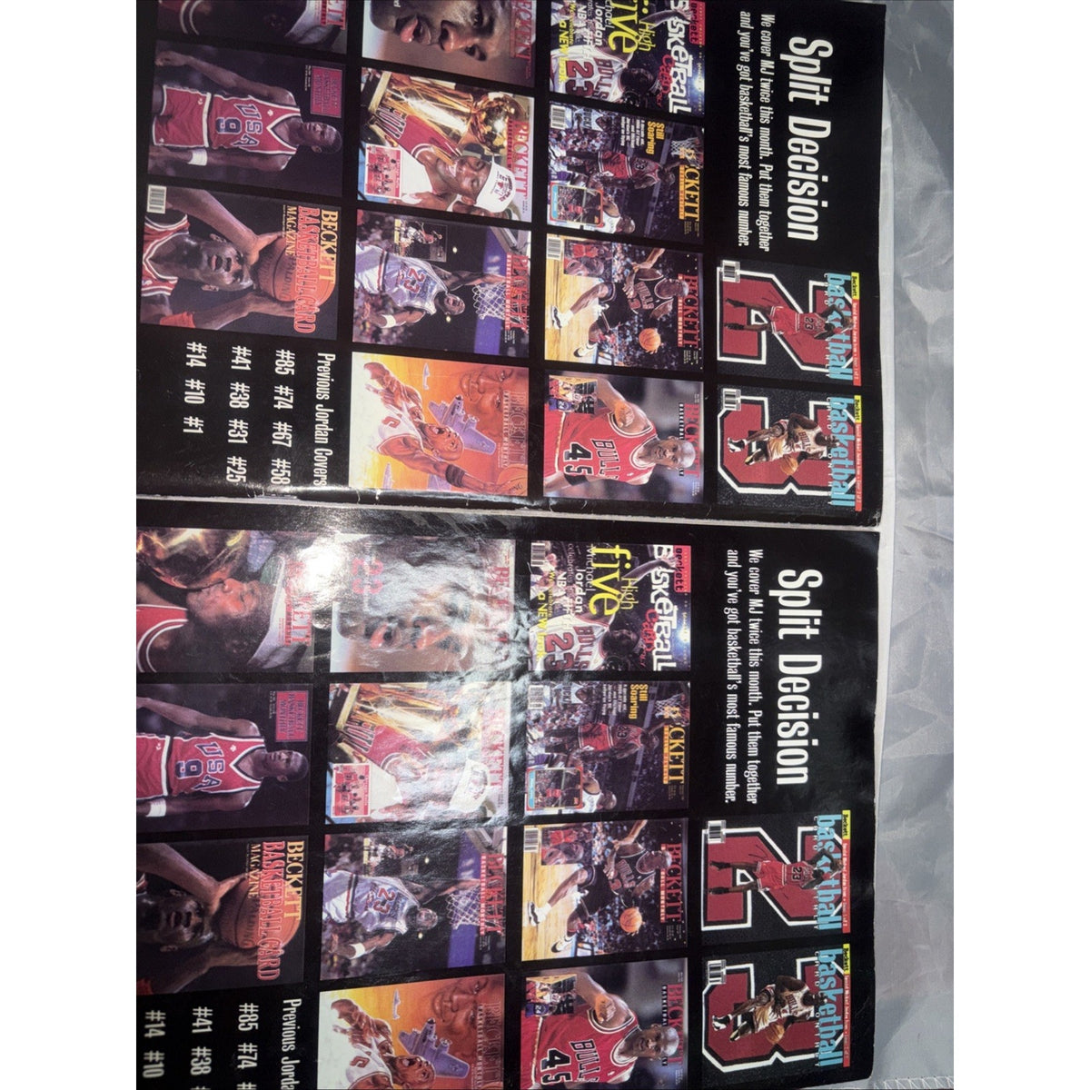 2x Lot July 1998 Beckett Basketball Magazine Michael Jordan Cover 1&2 Issue #96