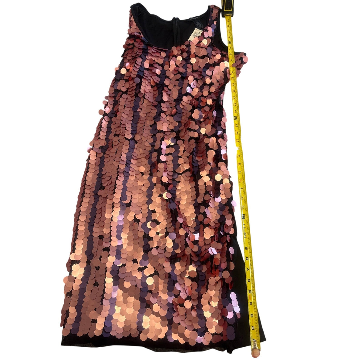 ASHLEY STEWART Sequin Dress Women's 14/16 Plus Size Black Glamorous, Sparkle