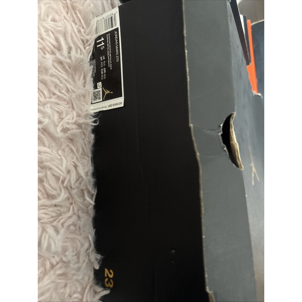 Size 11.5 - Air Jordan Mars 270 Black Gold