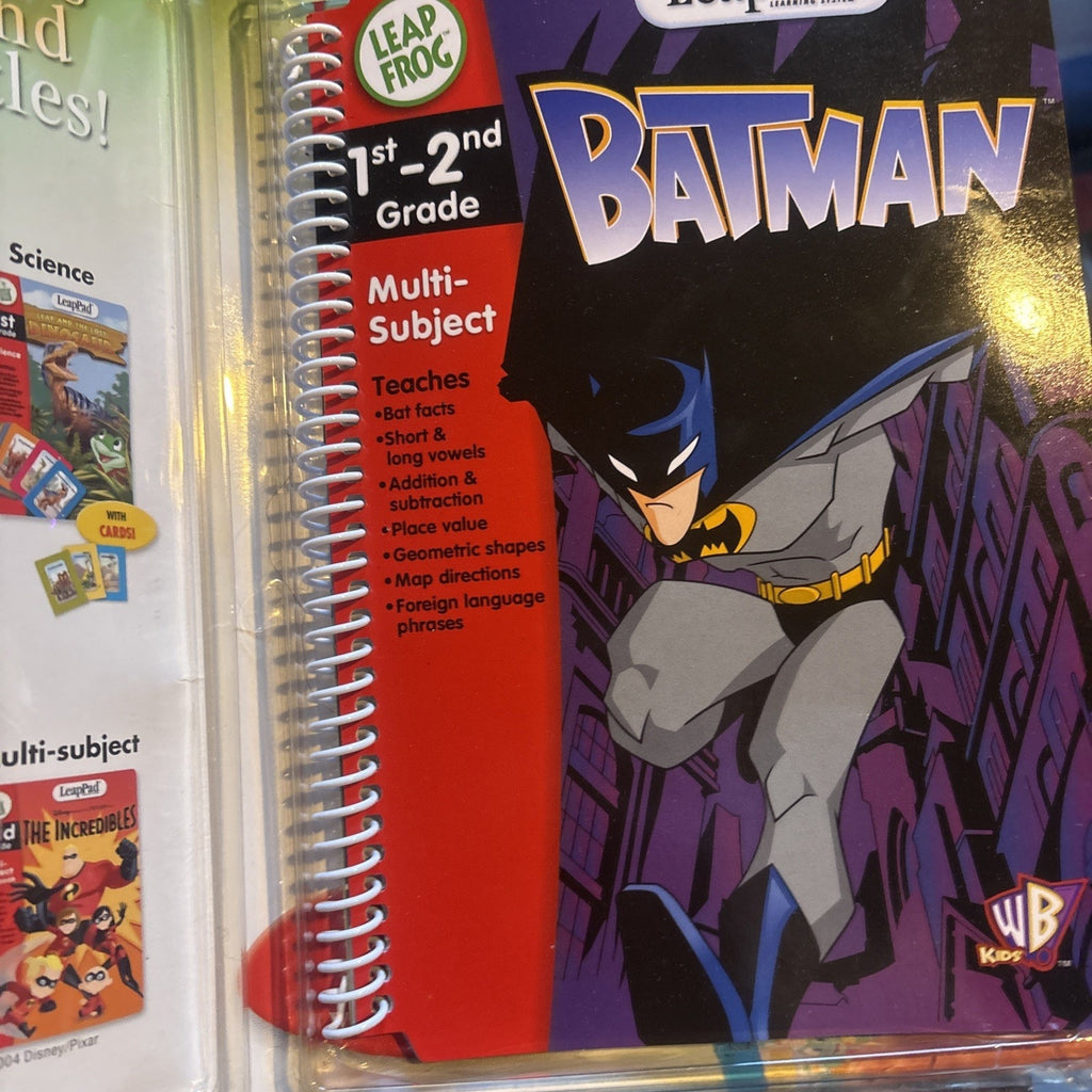 Leap Frog LeapPad The Batman 1st-2nd Grade Multi-Subject Book & Cartridge Tested