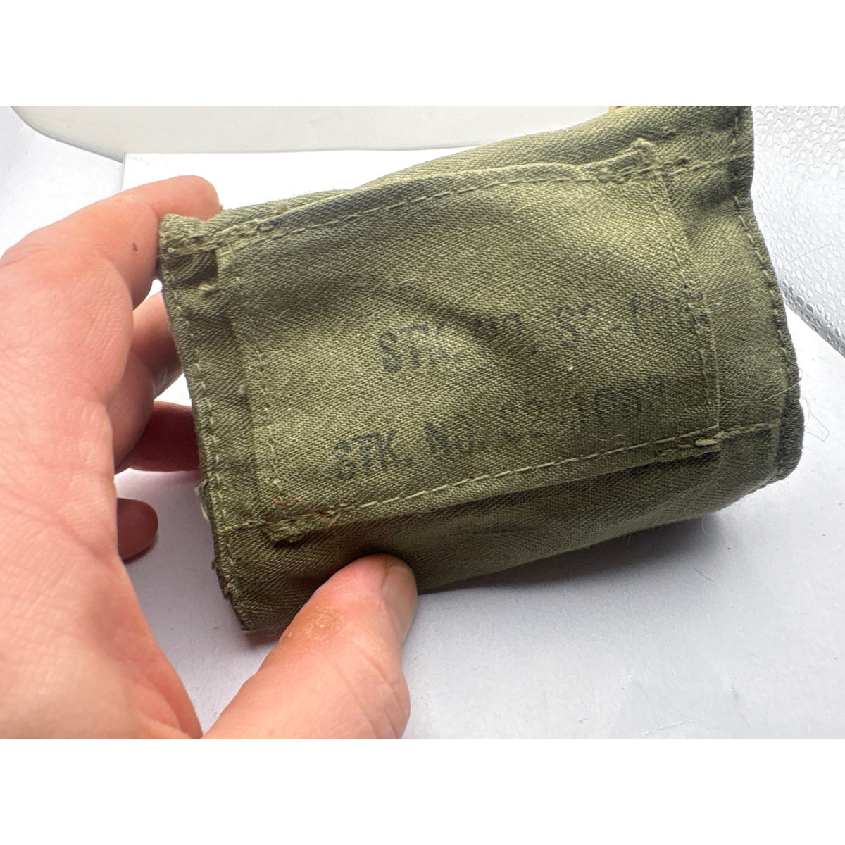 U.S. Navy First Aid Kit Pouch Military Canvas Green Red