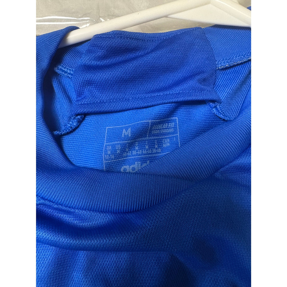 Adidas Italia National Team Soccer Jersey Men's M Blue White Striped