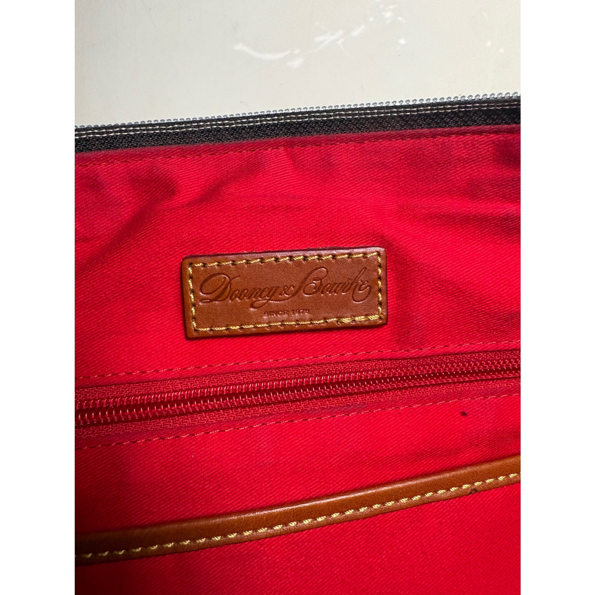 Dooney & Bourke Nylon Shoulder Bag with Leather Trim