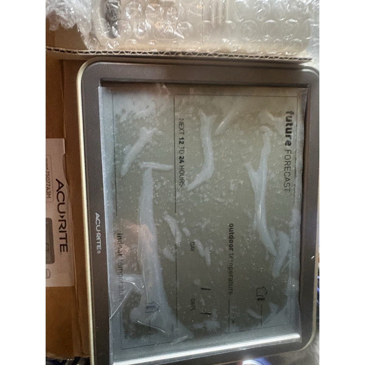 AcuRite 75077A3M Digital Weather Forecaster Indoor Outdoor Temp Display New