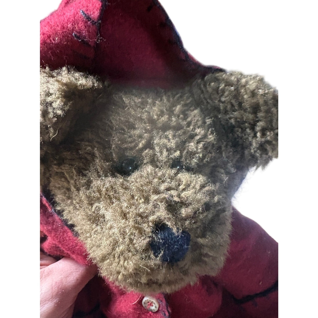Boyds Bears 188-00 Plush Teddy Bear Red Hooded Christmas Collectible