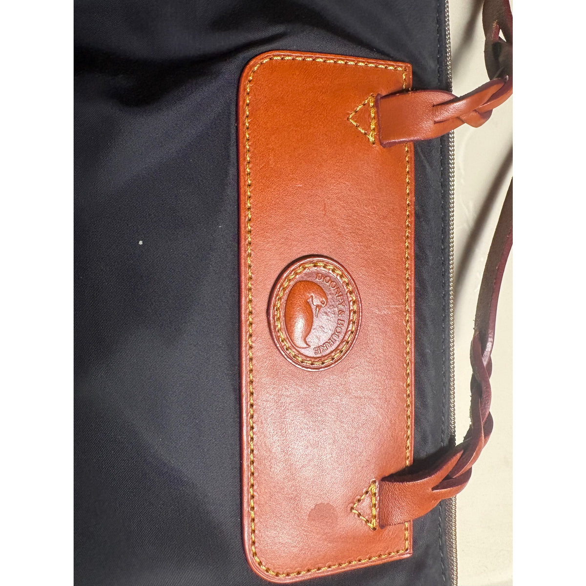 Dooney & Bourke Nylon Shoulder Bag with Leather Trim