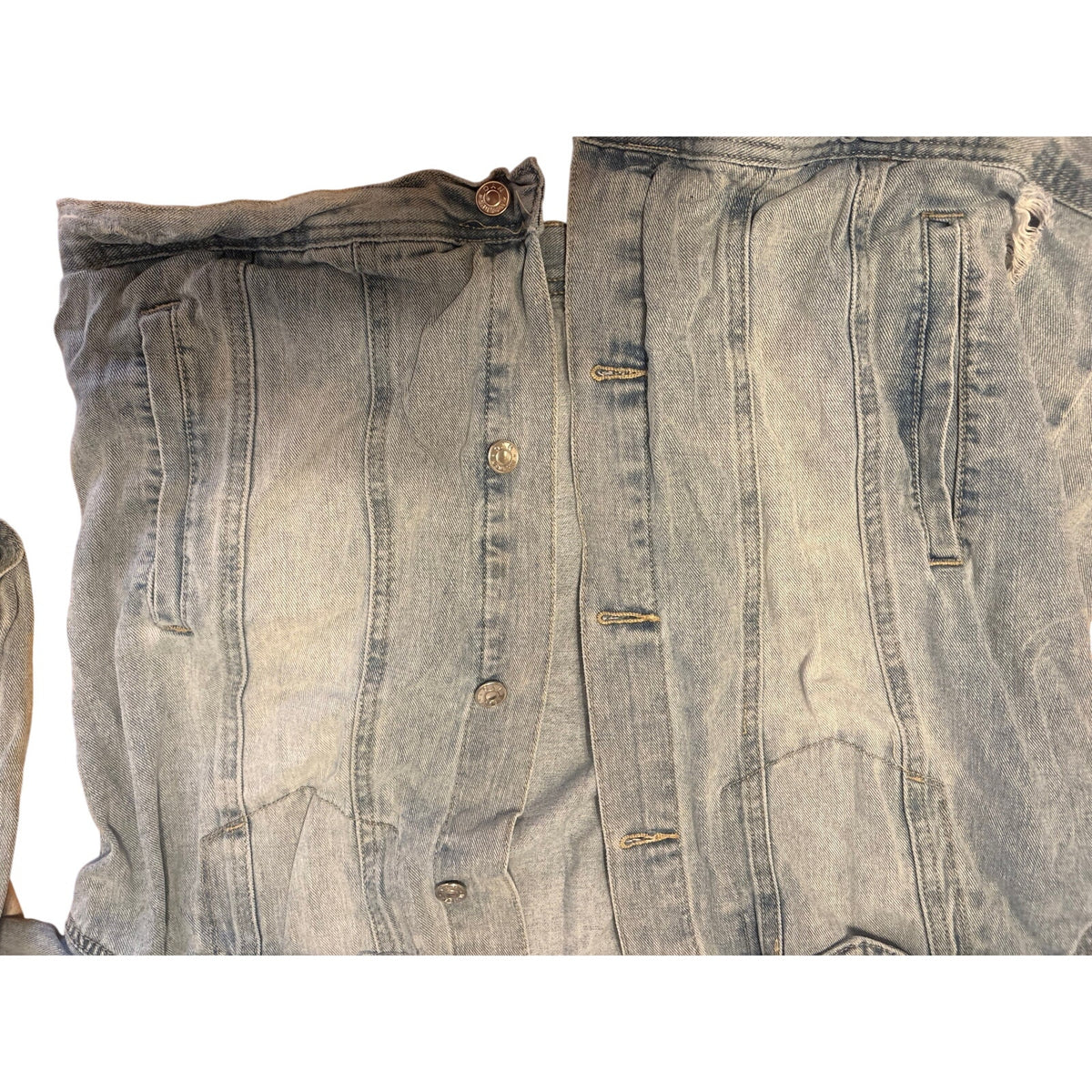 MADDEN NYC Denim Jacket Women's L Long Sleeve Casual Outerwear