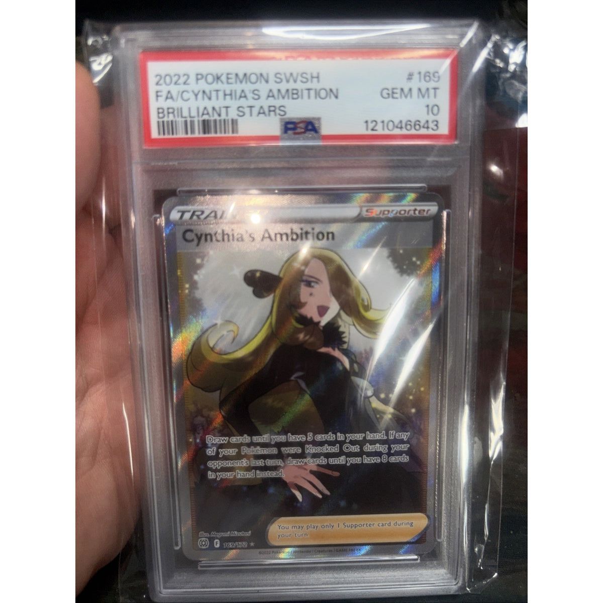 Cynthia's Ambition (Full Art) 169/172 Swsh09: Brilliant Stars Holo