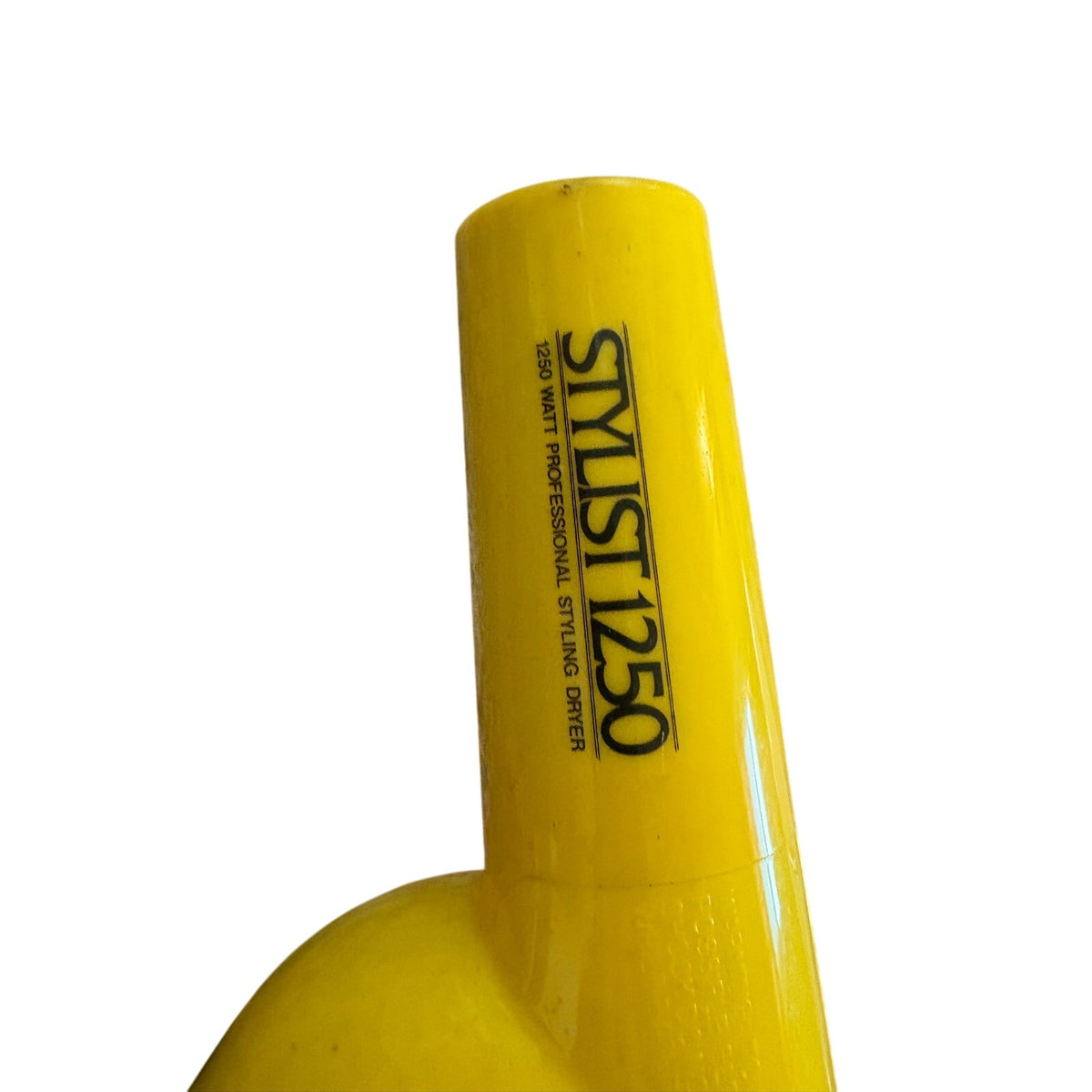 STYLIST 1250 Hair Dryer Retro Vintage Solid Yellow Black