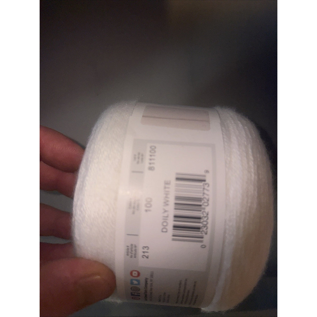 amazing lace doily white 1017 yd yarn