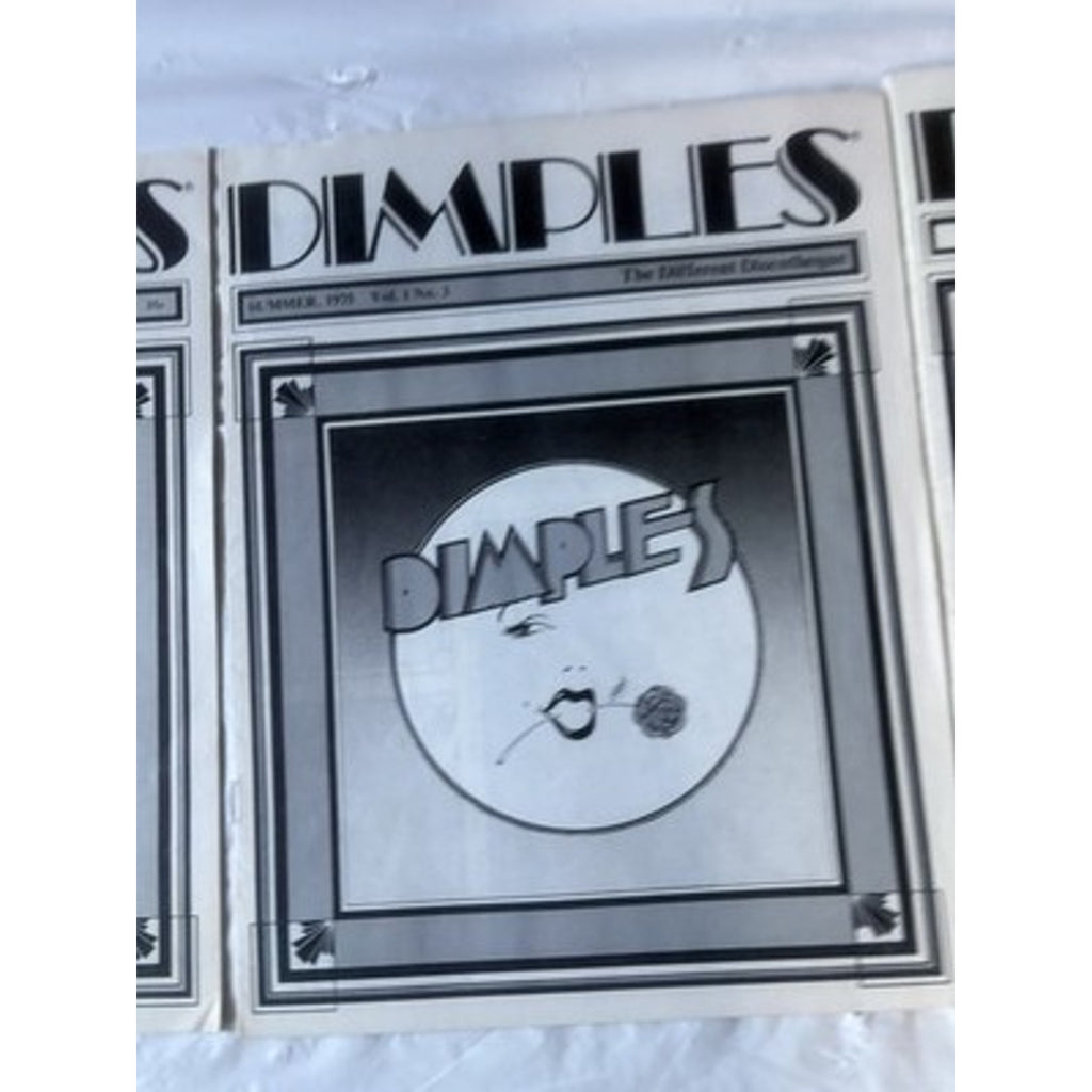ULTRA RARE 1975 Dimples Disco Magazine Lot Vol 1 No 2 3 4 Emersons Discotheque